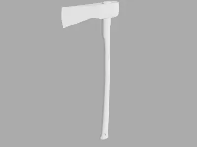 woodsman axe - 3 texture styles Low-poly 3D model