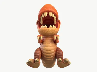 Tyrannosaurus Rex Toy 1 3D model