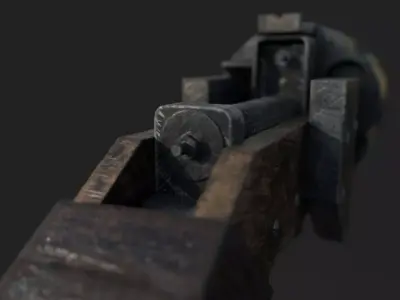 Old Gun Free low-poly 3D model