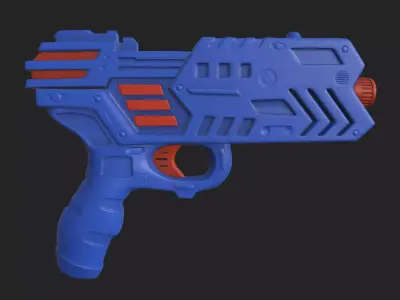 sci fi toy gun star wars cyber punk 3D model
