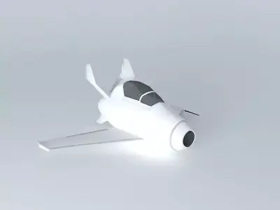 Template McDonnel Douglas XF 85 Goblin Parasite Fighter Free 3D model