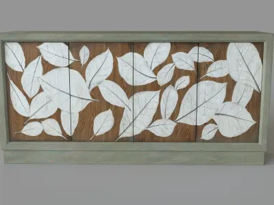 Home Entertainment Media Credenza 3D model