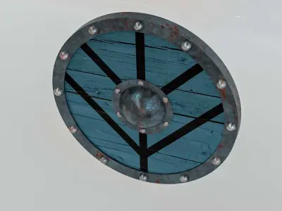 viking shield 3D model purchase