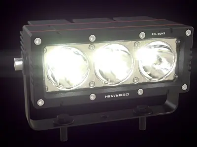External LED work light SQM3 3D model