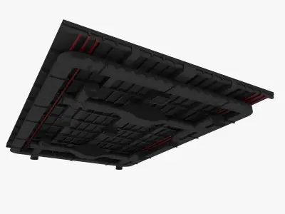 Ceiling Ventilation Pipes 8 3D model