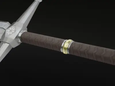  low-poly model Sword   Low-poly 3D model