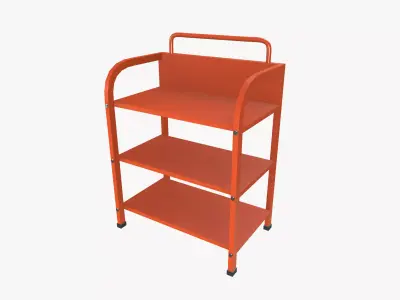 Three Shelf Rack 3D model
