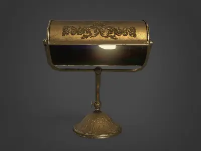 Victorian Antique Lamp Pack Low-poly 3D model