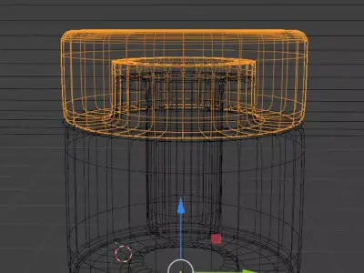 cosmetic cream jar 3D Model-openable lid  3D model