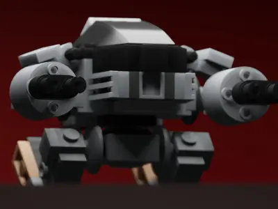 Lego mech fbx Free 3D model