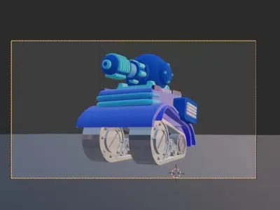 RC Mini Tank Free low-poly 3D model