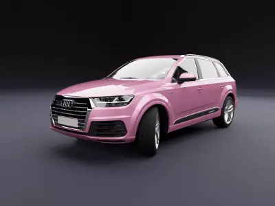 Audi Q7 Tfsi e Pink 3D model