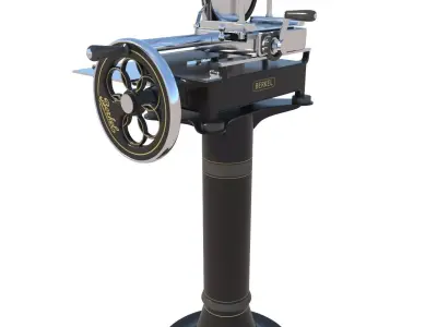 Berkel Food Ham Slicer Volano with Black Pedestal 3D model