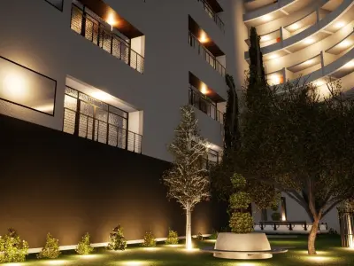 Commercial building 3D model buy