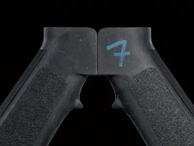 AR-15 A2 Grip Low-poly 3D model