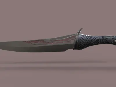 Knife of Drax from Guardians of the Galaxy 3D model