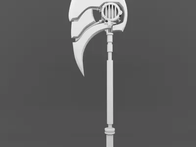 Fire Axe Low-poly 3D model