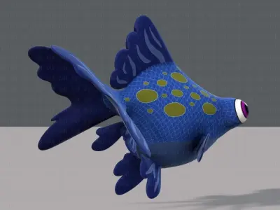Fish V02 Low-poly 3D model