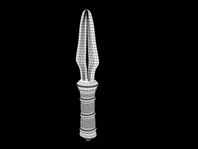 Dagger model for Game FX Low-poly 3D model