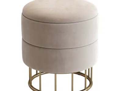 Pouf  Halmar Minty 3D model