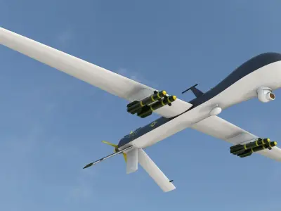 MQ-1 Predator UAV 3D print model