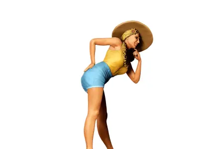 N5 Pin-up girl 3D print model