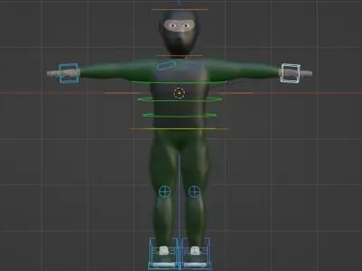 Soldier 3D model ninja 3D model