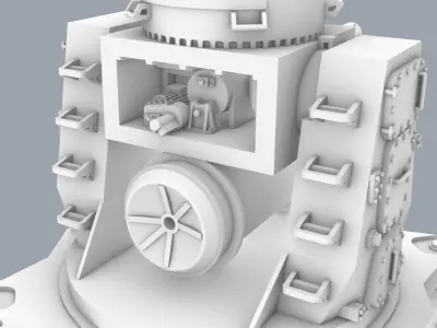 PM Phalanx CIWS 3D print model