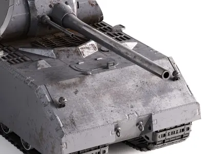 Tank  Maus Low-poly 3D model