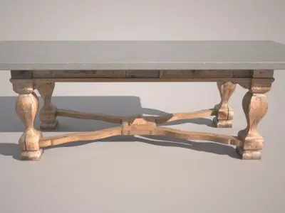 BAROQUE TABLE 3D model