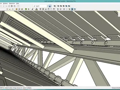 COCONUT INCLINED CONVEYOR 3D model