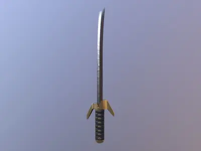 Masamune samurai sword Free 3D model