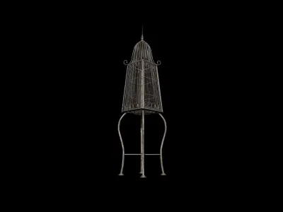 Bird Cage - PBR - Textured Low-poly 3D model