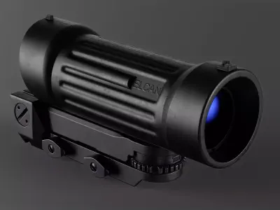 Elcan C79 Scope Low-poly 3D model