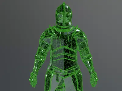 knight Low-poly 3D model purchase