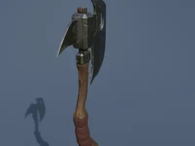 Low-poly axe Low-poly 3D model purchase