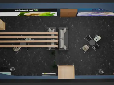 Booth Design Free low-poly 3D model