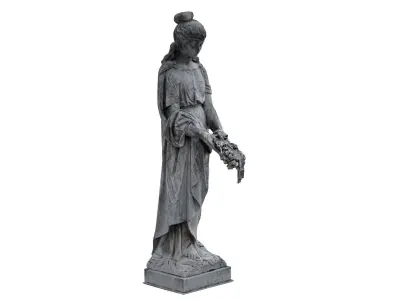 Funeral Sculpture Monument  Low-poly 3D model