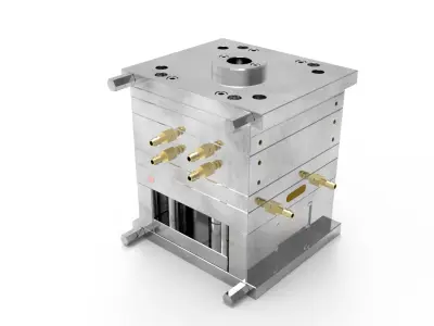Test Tube Plastic Injection Molds - RFM 3D model