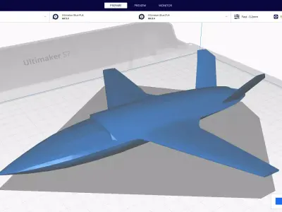 Kratos XQ-58 Valkyrie Low-poly 3D model