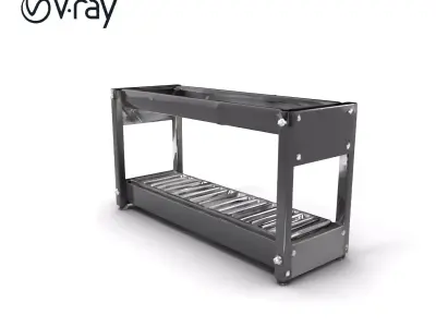 Advanced Conveyor Belt Mechanism Model Pack Low-poly 3D model