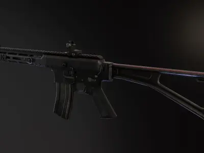 BRN180 Rifle Low-poly 3D model