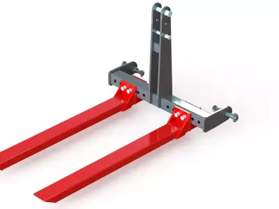 WG 1029 - Mounted pallet fork 3D model