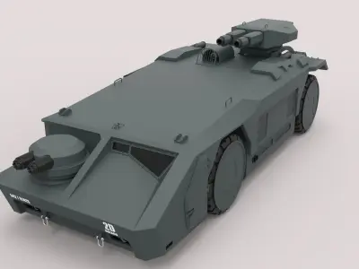 Armored personnel carrier M577 from the movie Aliens 3D model