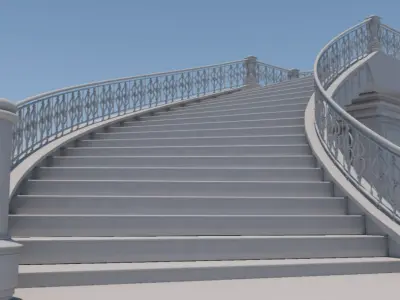 palace staircase 3D model purchase