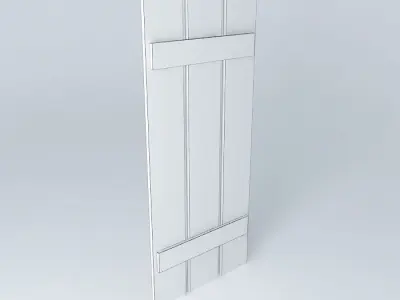 Indiana red pine coat hanger 3D model