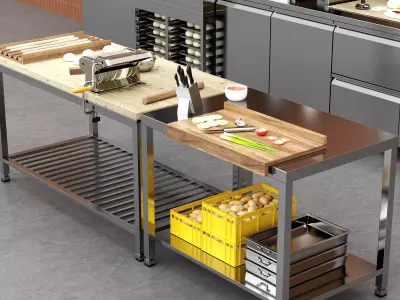 Professional Commercial Bakery And Kitchen Equipment Collection 3D model