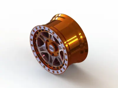 Cast rim BLACK RHINO - RENO 3D model
