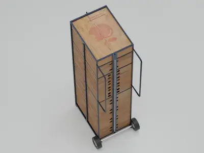 Industrial Cart or Utility Cart 3D model