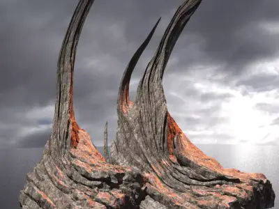Ancient Raptor Rocks 2 3D model